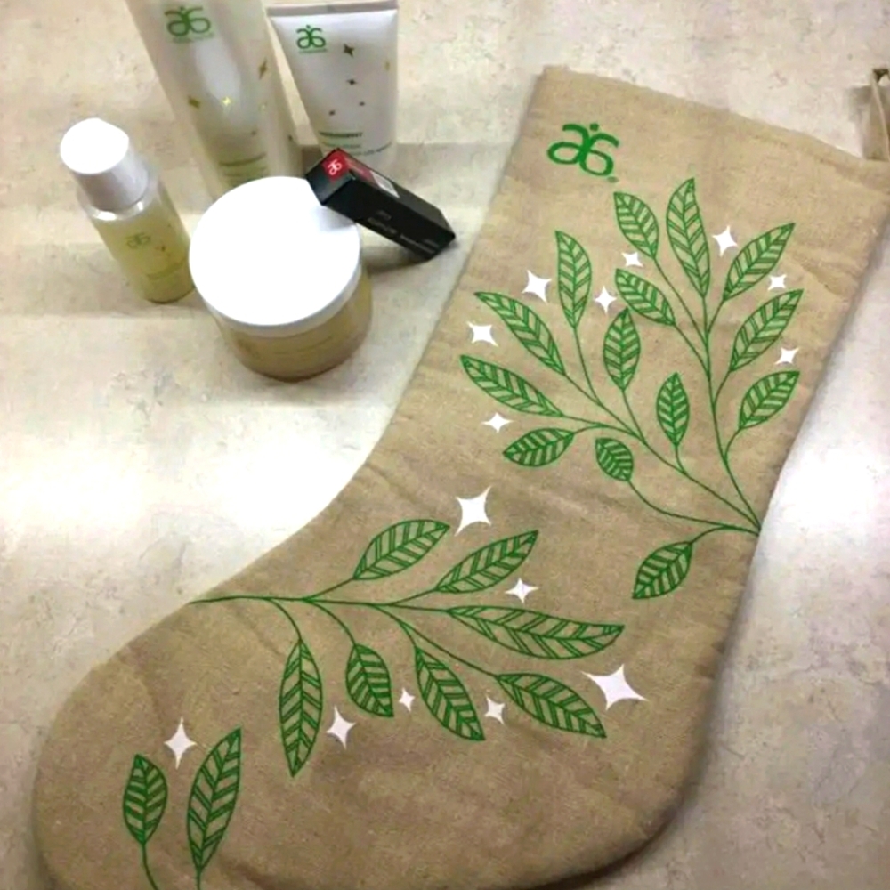 Arbonne Eco Leaves Christmas Stockings